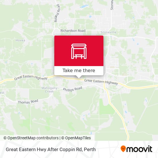 Great Eastern Hwy After Coppin Rd map
