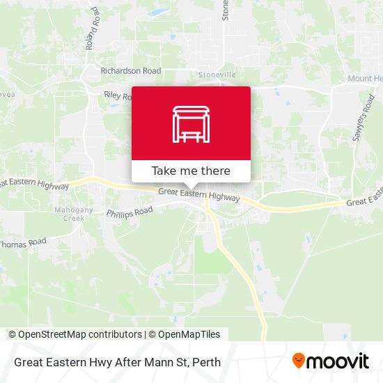 Great Eastern Hwy After Mann St map