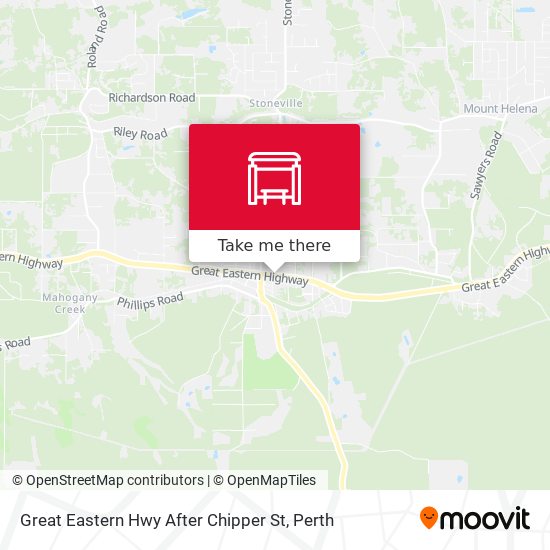 Great Eastern Hwy After Chipper St map