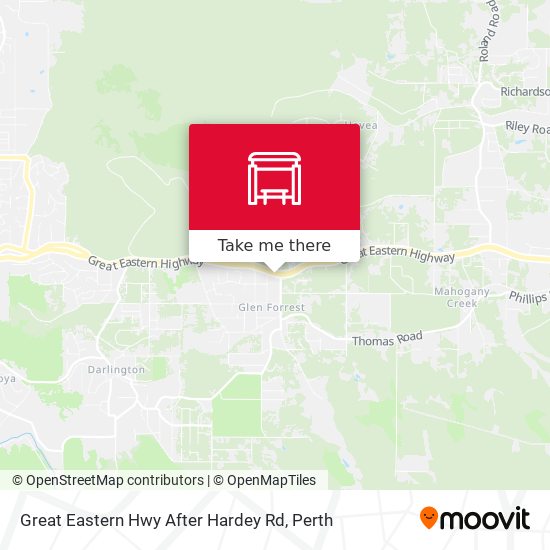 Great Eastern Hwy After Hardey Rd map