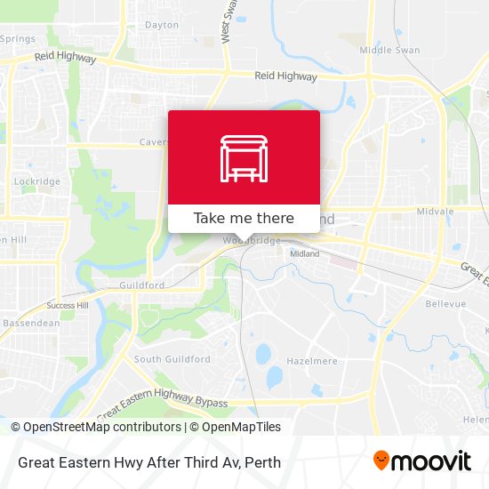Great Eastern Hwy After Third Av map
