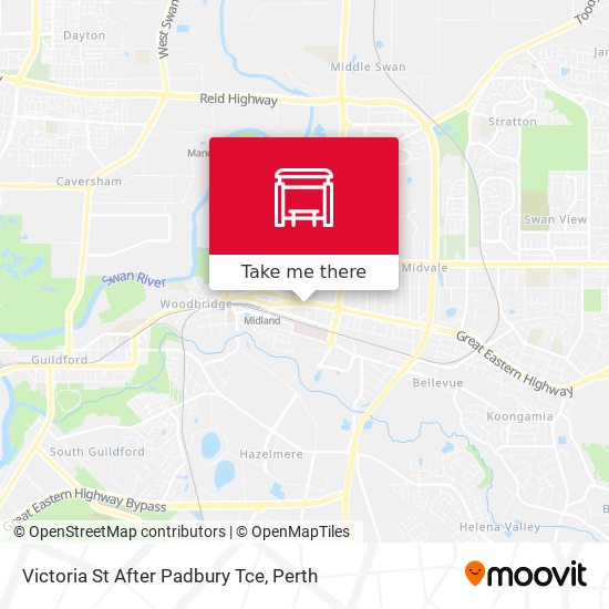 Victoria St After Padbury Tce map