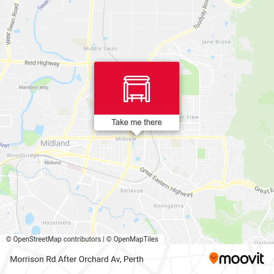 Mapa Morrison Rd After Orchard Av