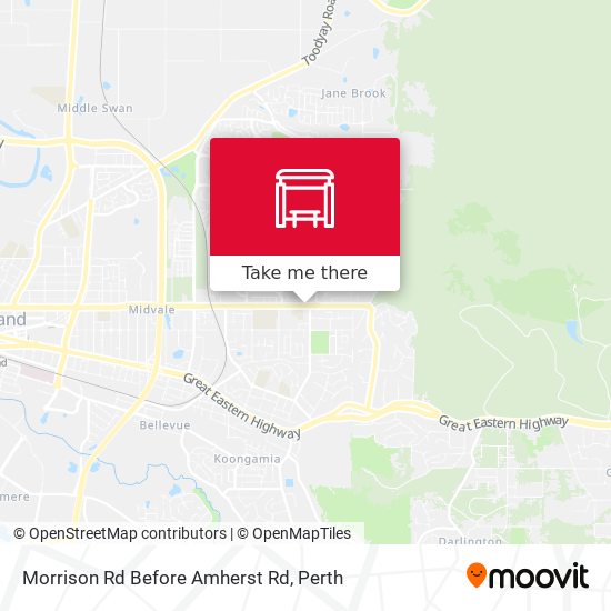 Morrison Rd Before Amherst Rd map