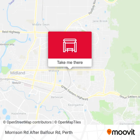 Mapa Morrison Rd After Balfour Rd