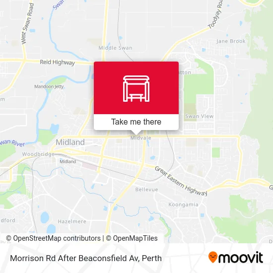 Mapa Morrison Rd After Beaconsfield Av