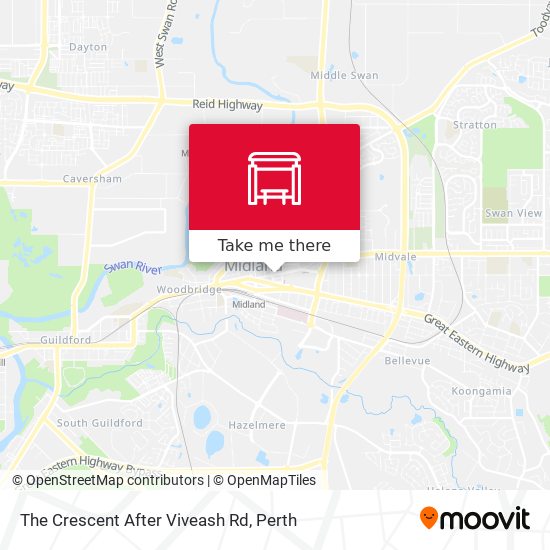 The Crescent   After Viveash Rd map
