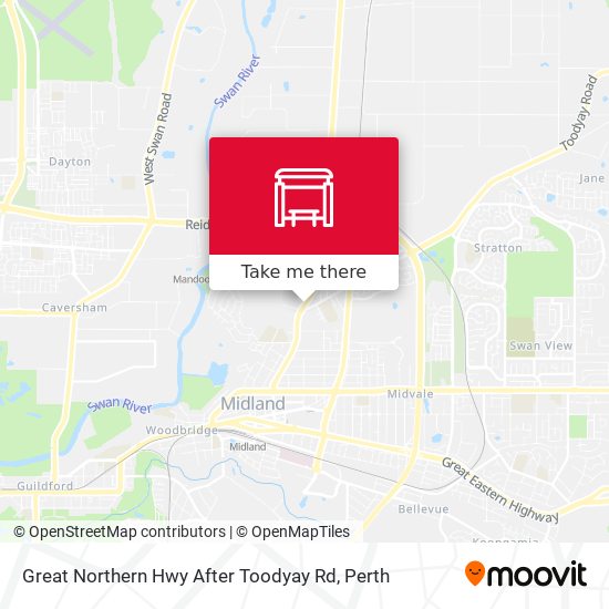 Great Northern Hwy After Toodyay Rd map