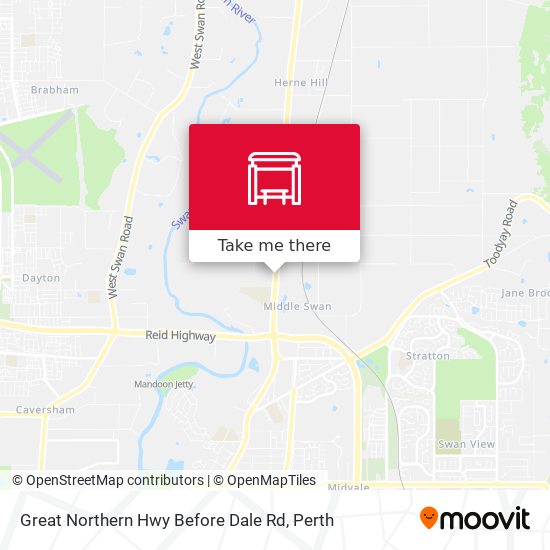 Great Northern Hwy Before Dale Rd map