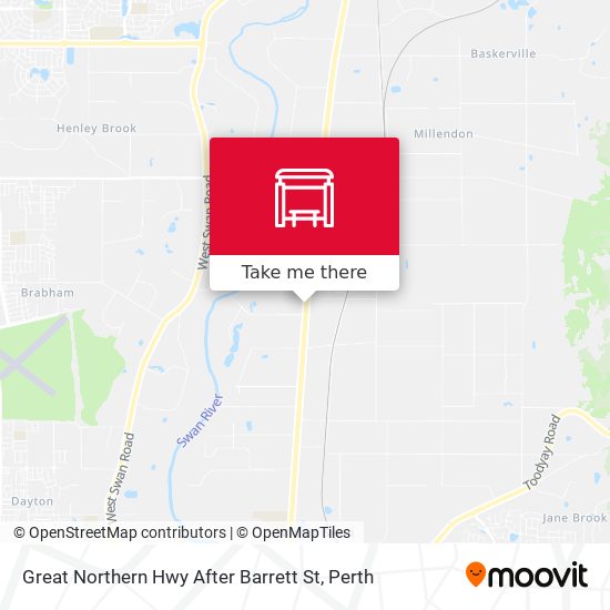 Great Northern Hwy After Barrett St map