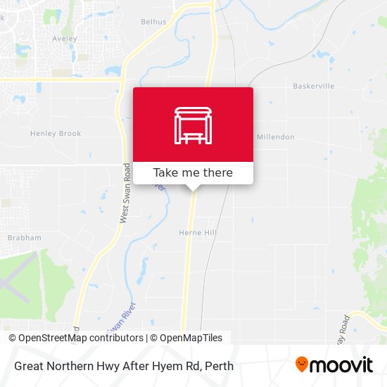 Great Northern Hwy After Hyem Rd map