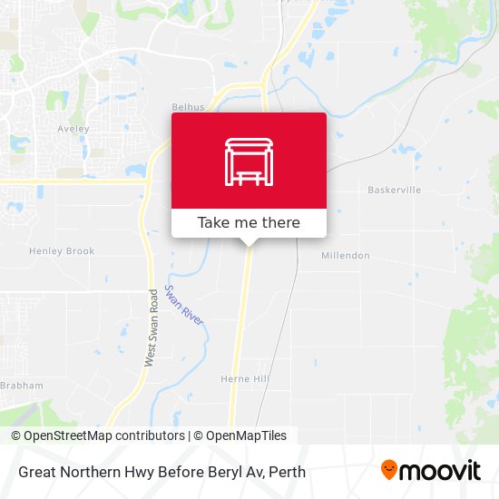 Great Northern Hwy Before Beryl Av map