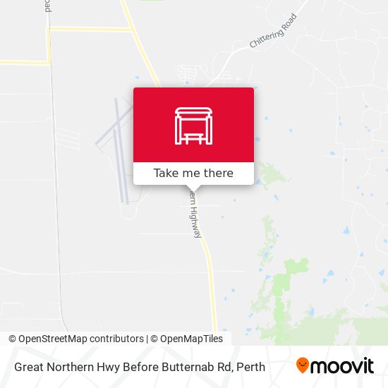 Great Northern Hwy Before Butternab Rd map
