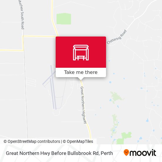 Great Northern Hwy Before Bullsbrook Rd map