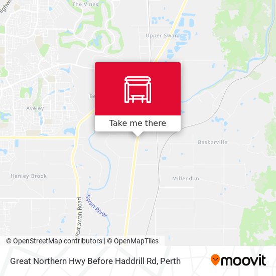 Great Northern Hwy Before Haddrill Rd map