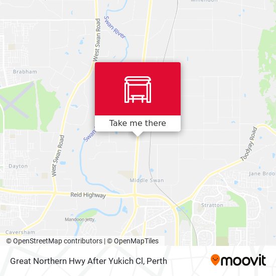 Great Northern Hwy After Yukich Cl map