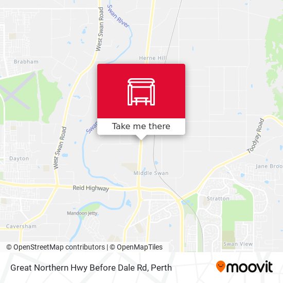 Great Northern Hwy Before Dale Rd map