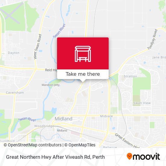 Great Northern Hwy After Viveash Rd map