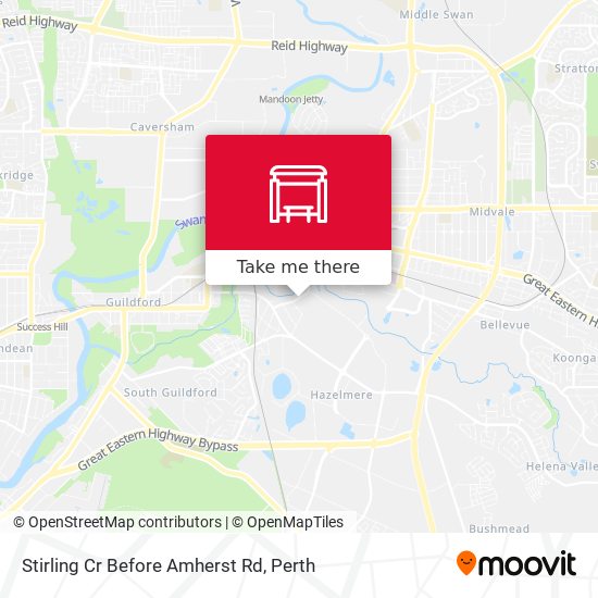 Stirling Cr Before Amherst Rd map