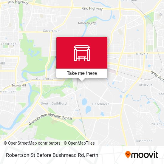 Robertson St Before Bushmead Rd map