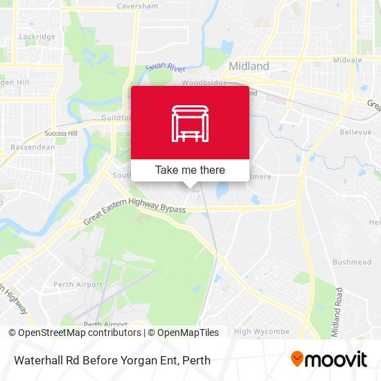 Waterhall Rd Before Yorgan Ent map