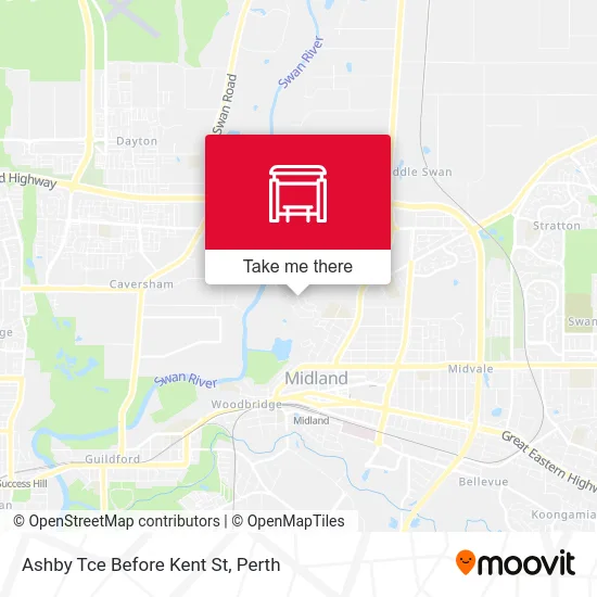 Mapa Ashby Tce Before Kent St