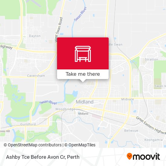 Ashby Tce Before Avon Cr map
