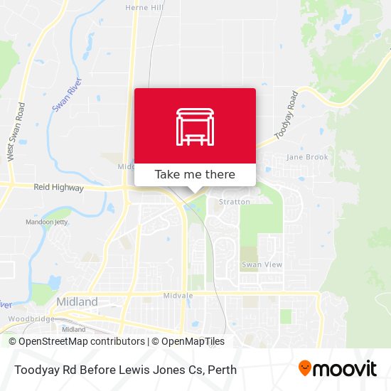 Toodyay Rd Before Lewis Jones Cs map