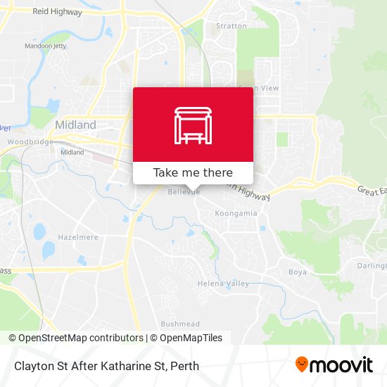 Clayton St After Katharine St map