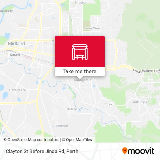 Clayton St Before Jinda Rd map