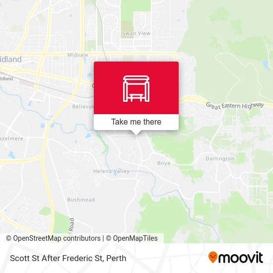 Mapa Scott St After Frederic St