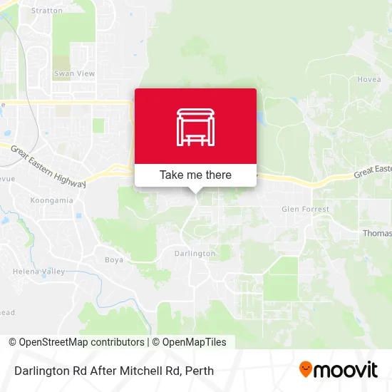 Mapa Darlington Rd After Mitchell Rd