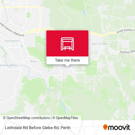 Mapa Leithdale Rd Before Glebe Rd