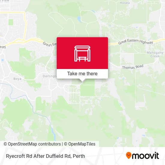 Mapa Ryecroft Rd After Duffield Rd