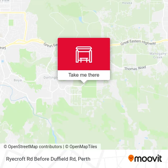 Mapa Ryecroft Rd Before Duffield Rd