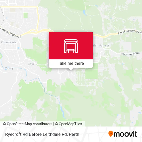 Mapa Ryecroft Rd Before Leithdale Rd