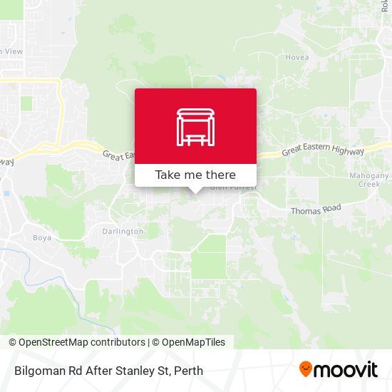 Bilgoman Rd After Stanley St map