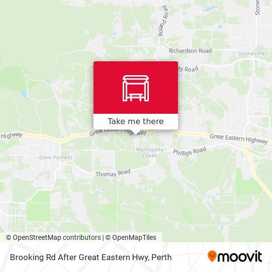 Brooking Rd After Great Eastern Hwy map