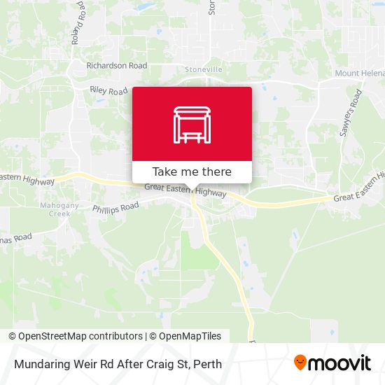 Mundaring Weir Rd After Craig St map