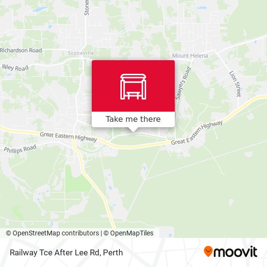 Railway Tce After Lee Rd map
