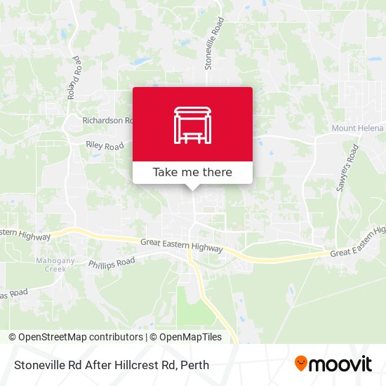 Stoneville Rd After Hillcrest Rd map