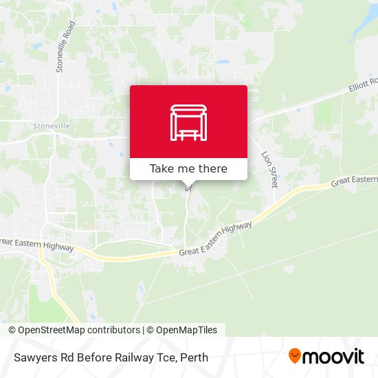 Sawyers Rd Before Railway Tce map