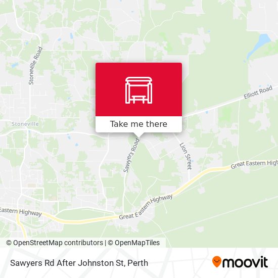 Sawyers Rd After Johnston St map
