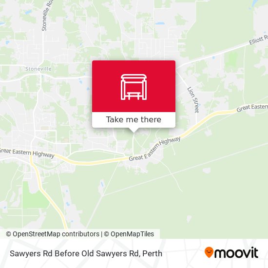 Sawyers Rd Before Old Sawyers Rd map