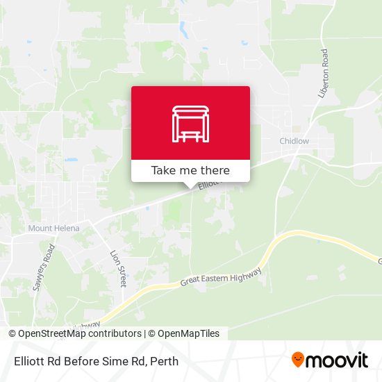 Elliott Rd Before Sime Rd map