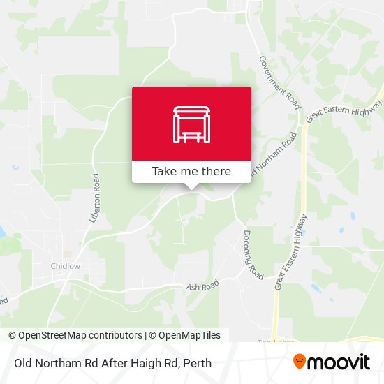 Old Northam Rd After Haigh Rd map