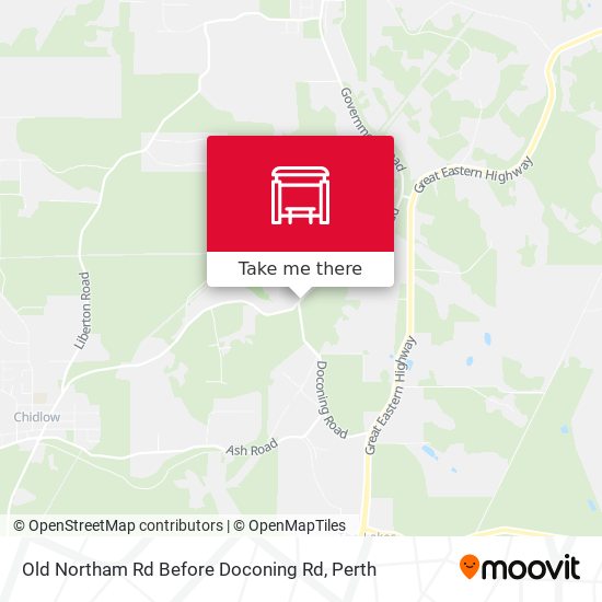 Old Northam Rd Before Doconing Rd map