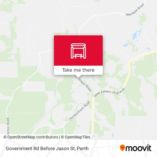 Government Rd Before Jason St map