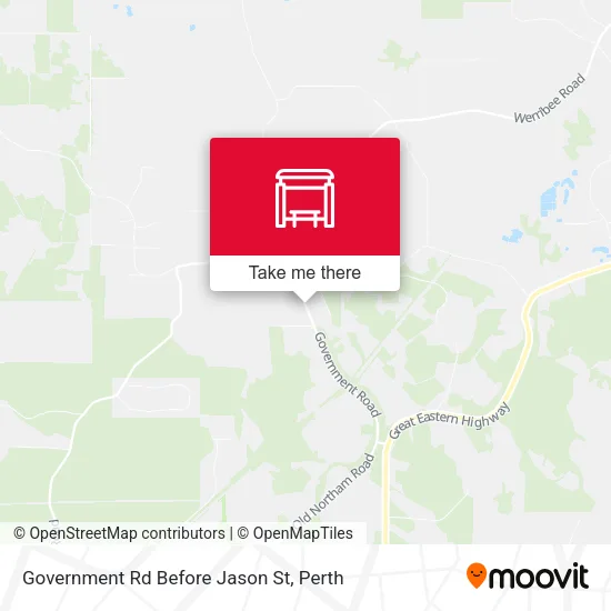 Government Rd Before Jason St map