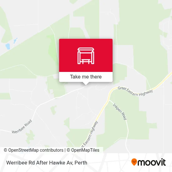 Mapa Werribee Rd After Hawke Av